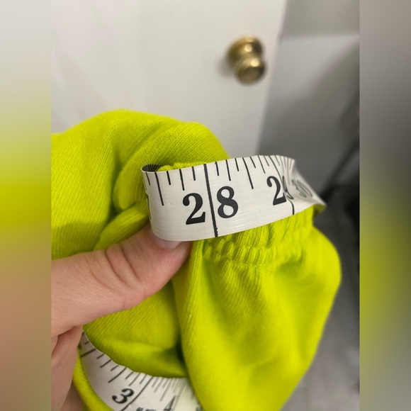 FREECITY Logo Cotton Sweatpant Glo Yellow Size Large - Picture 8 of 8